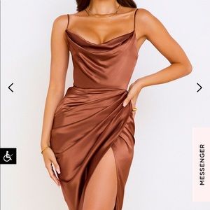 House of CB Reva dress size M Toffee